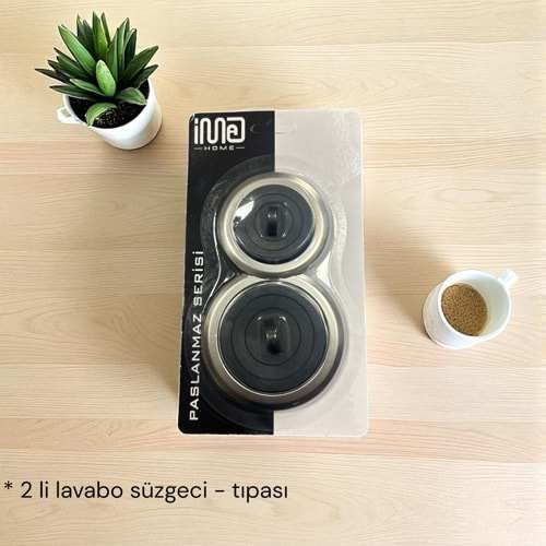 İMA İKİLİ LAVABO SÜZGECİ-TIPASI