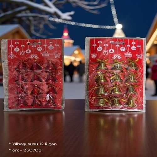 YILBAŞI SÜSÜ 12 Lİ ZİL 250706