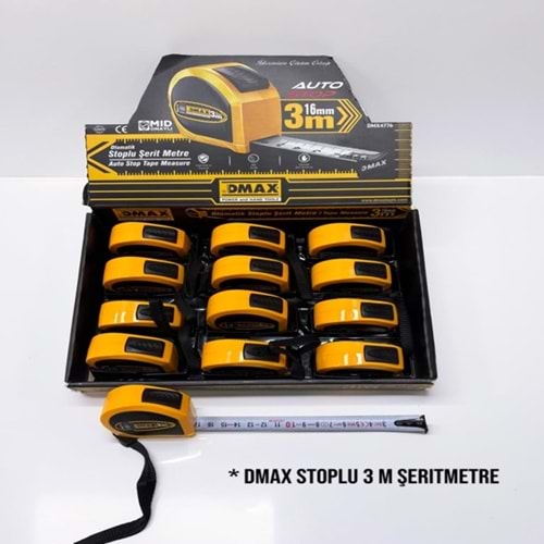 HTM- DMAX STOPLU 3 M ŞERİTMETRE