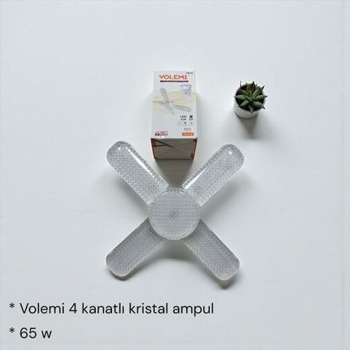 VOLEMİ 4 KANATLI PERVANE AMPUL 65 W