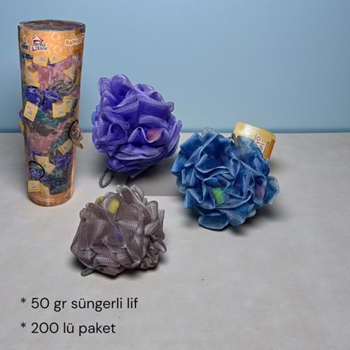 KB- BELLA HOUSE SÜNGERLİ BANYO LİFİ 50 GR