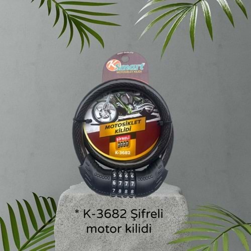 MK- KSMART K-3682 ŞİFRELİ MOTOR KİLİDİ