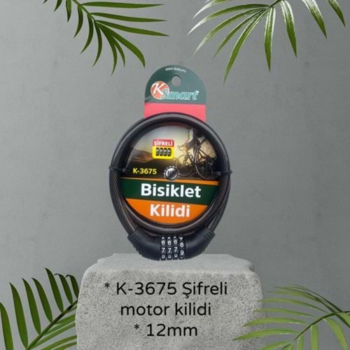 MK- KSMART K-3675 ŞİFRELİ MOTOR KİLİDİ