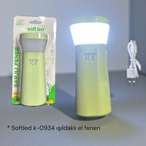 EE- SOFTLED K-0934 ŞARJLI EL FENERİ