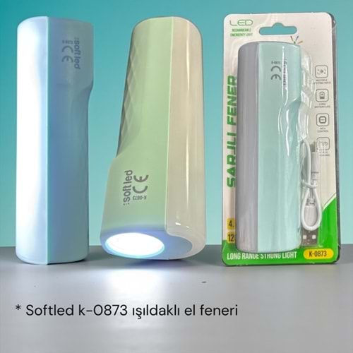 SOFTLED K-0873 ŞARJLI EL FENERİ