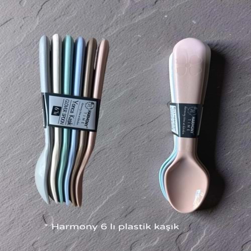 PPİK- HARMONY PLASTİK KAŞIK 6 LI