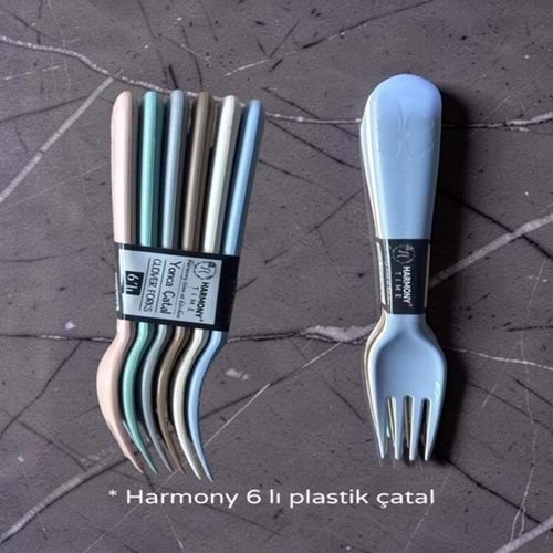 PPİK- HARMONY PLASTİK ÇATAL 6 LI