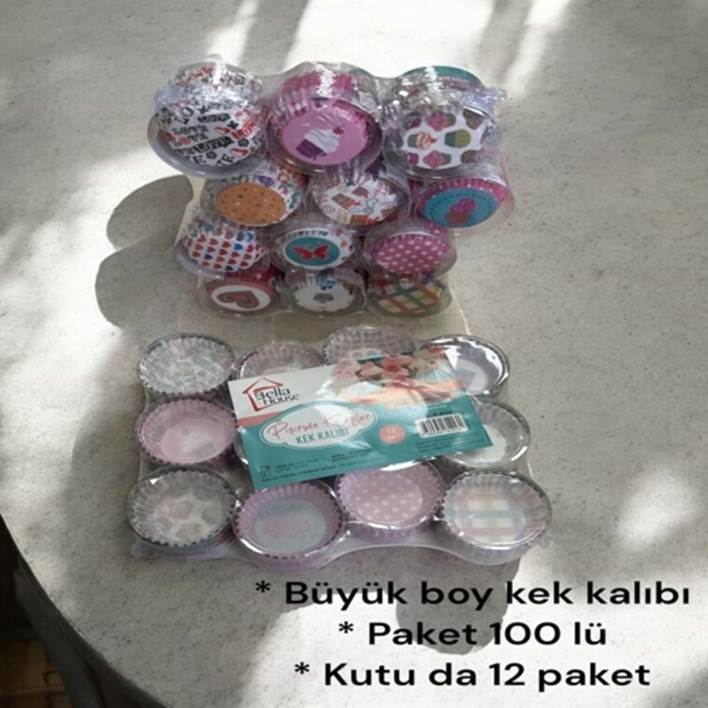 BELAL HOUSE BÜYÜK KEK KALIBI 100LÜ