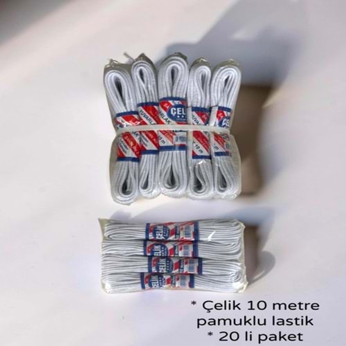 LL- ÇELİK LASTİK 10 M YUVARLAK LASTİK