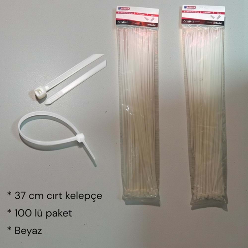 LCK- 37 CM PLASTİK KELEPÇE 100 LÜ