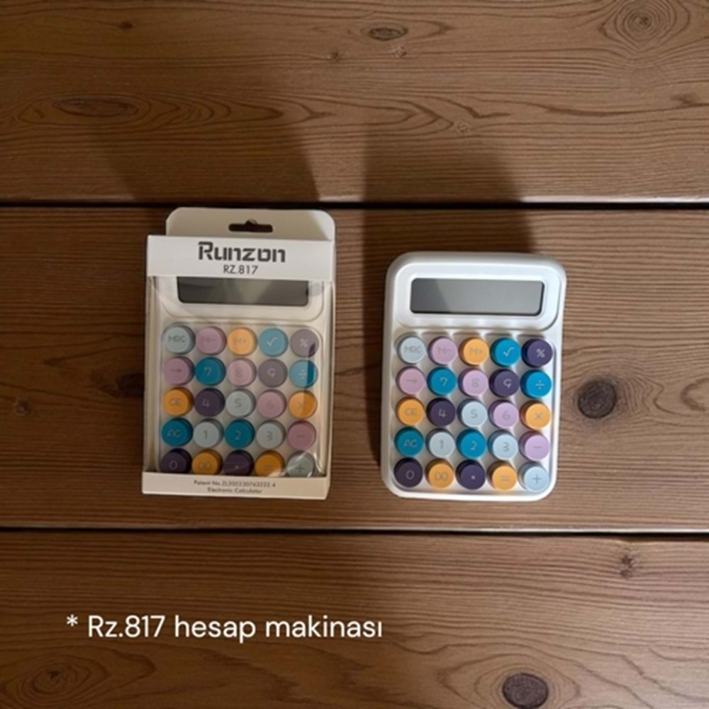 RUNZON HESAP MAKİNASI RETRO RZ-817