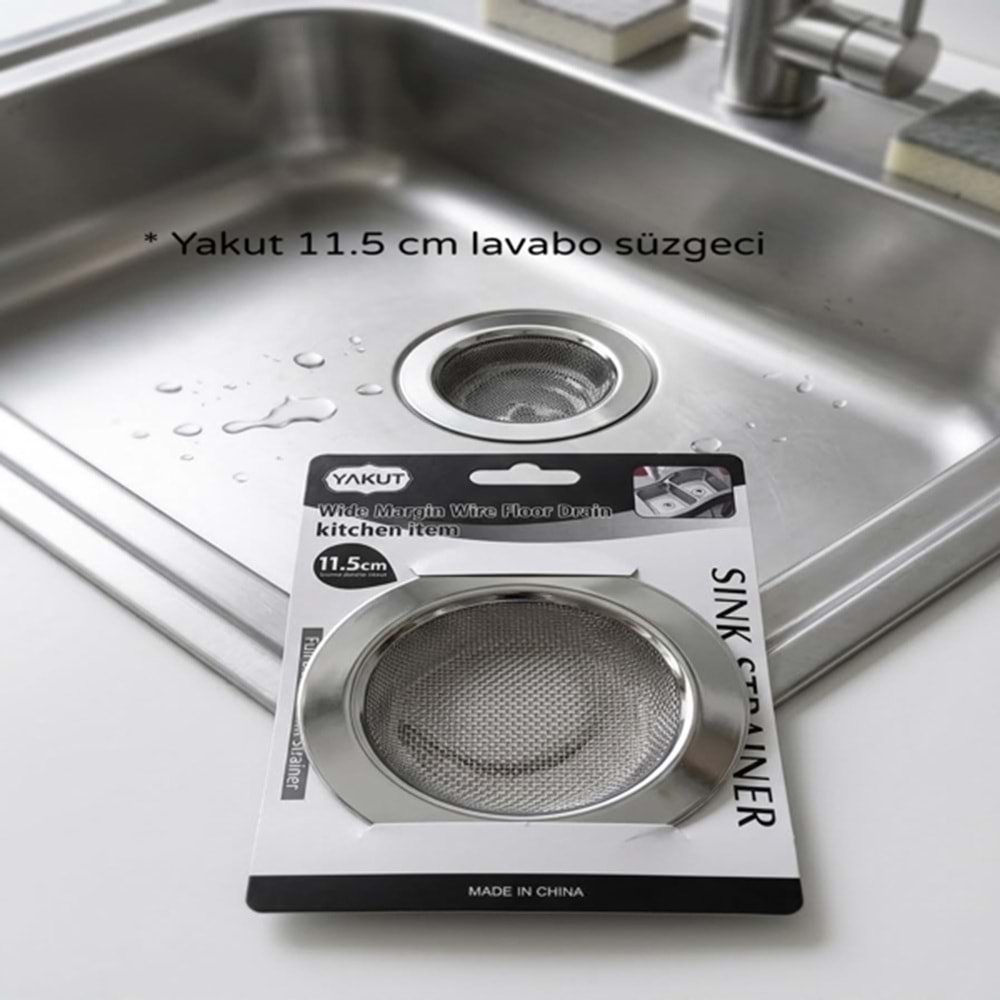 ZML- YAKUT METAL LAVABO SÜZGÜSÜ 11.5 CM